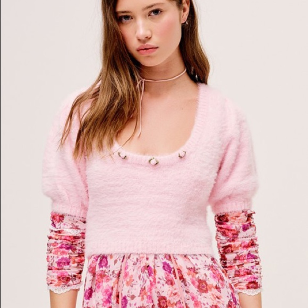 Anastasia Pink Crop Top